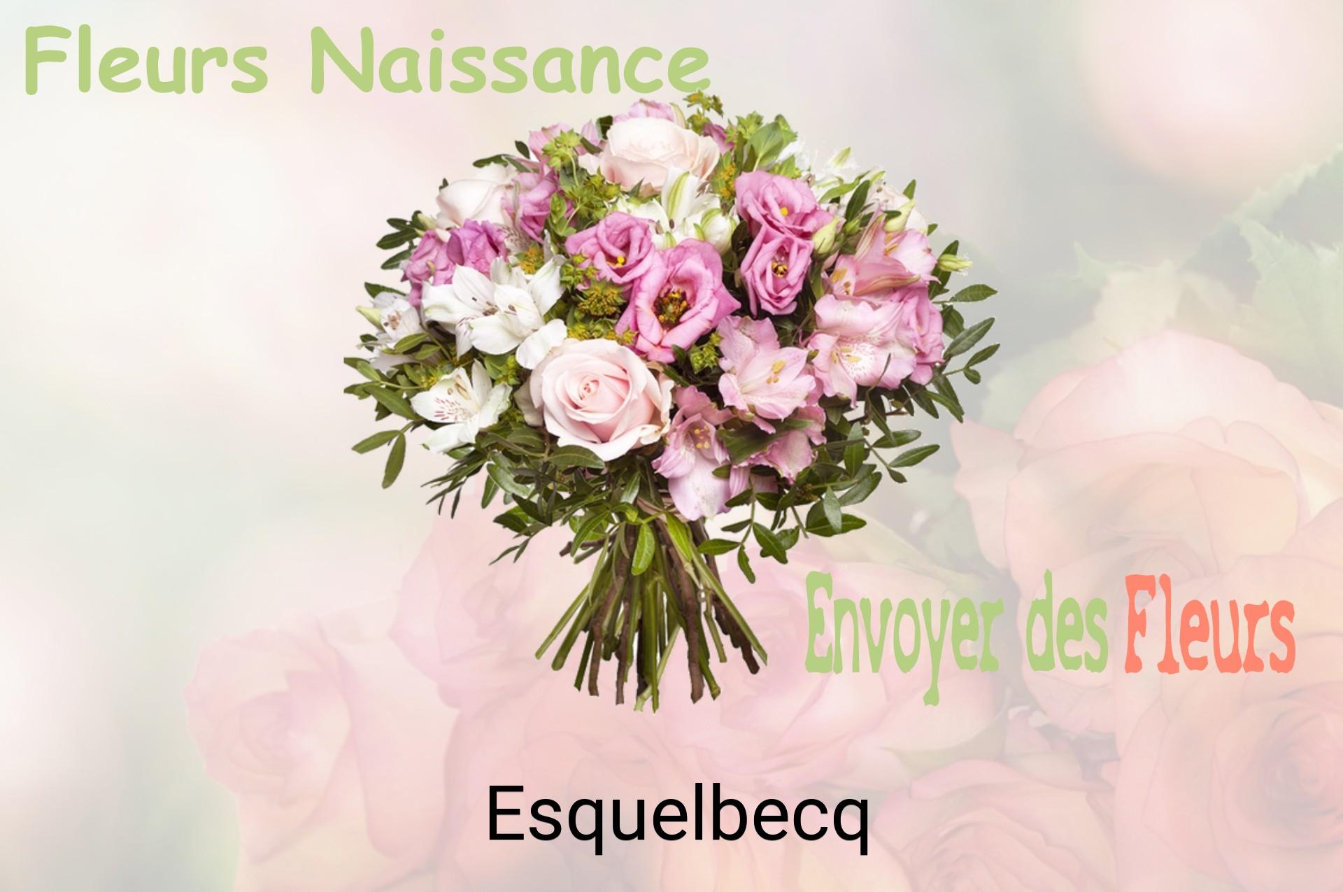 Bouquet de fleurs de naissance livré à Esquelbecq